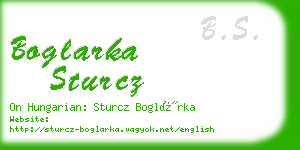 boglarka sturcz business card